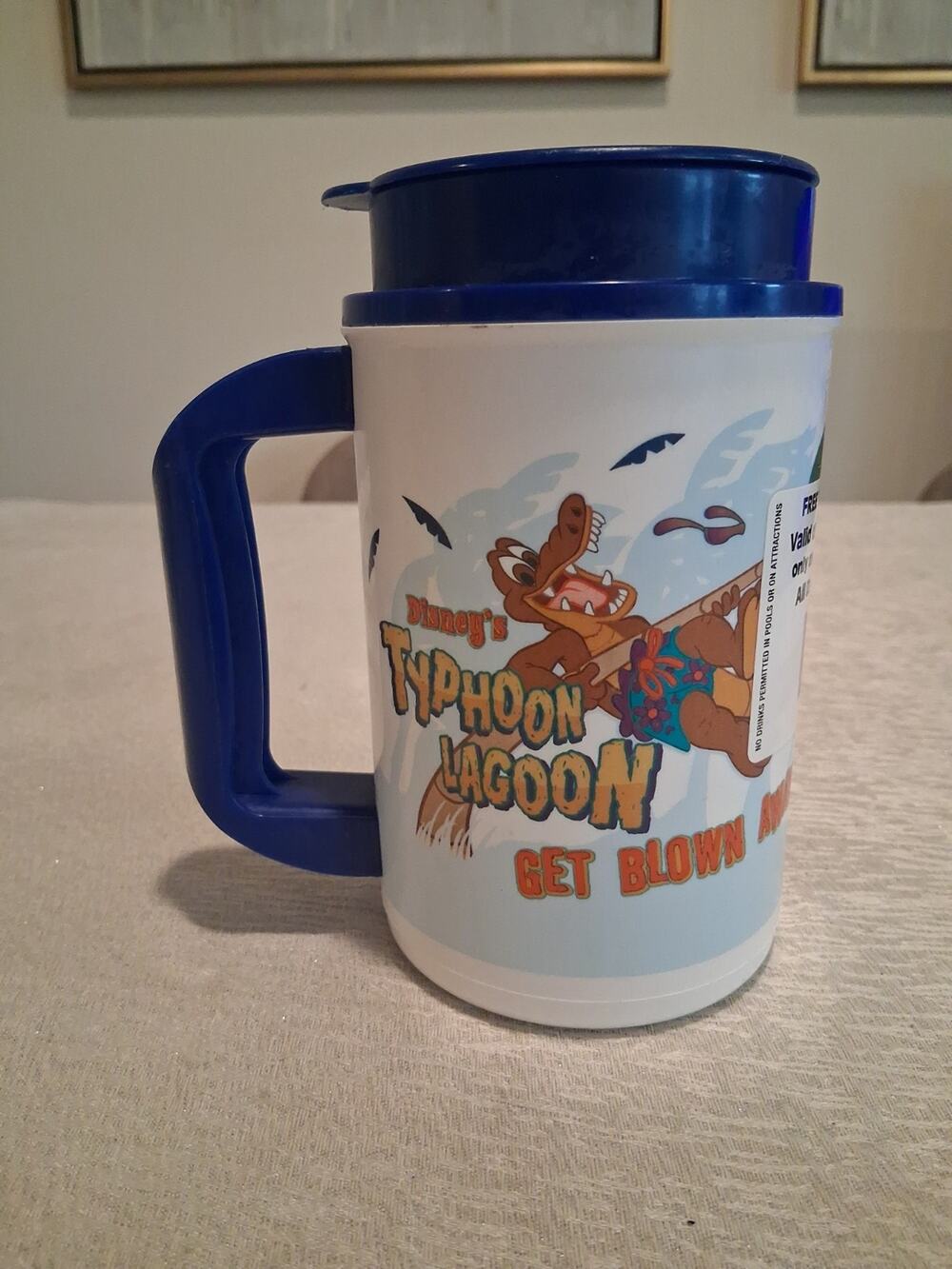 Disney World Typhoon Lagoon Mug Cup 20th Anniversary 2009 Throwback